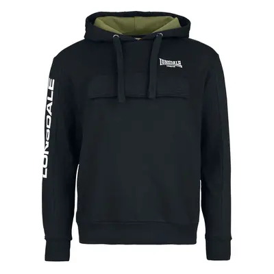 Lonsdale London Rushen Hooded sweater black white