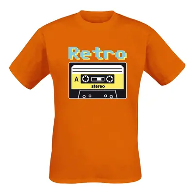 Fun Shirt Retro Cassette T-Shirt orange