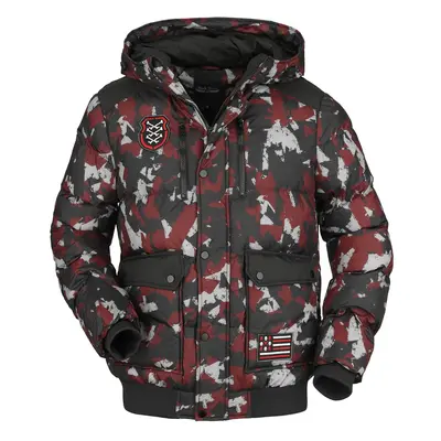 Rock Rebel by EMP Camouflage puffer jacket Winter Jacket camouflage