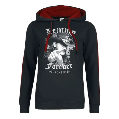 Motörhead Lemmy Forever Hooded sweater black red