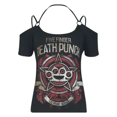 Five Finger Death Punch Red Logo T-Shirt black