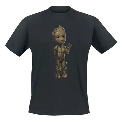 Guardians Of The Galaxy I am Groot - Wave pose T-Shirt black