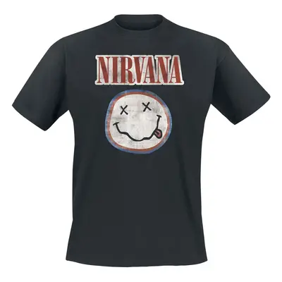 Nirvana Distressed Logo T-Shirt black