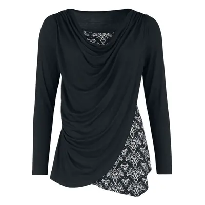 Gothicana by EMP Gothicana X Anne Stokes - Long-sleeved top in double-layer look Long-sleeve Shi