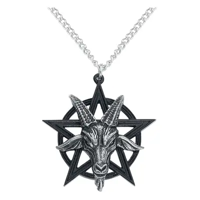 Alchemy Gothic Baphomet Pendant Necklace black silver