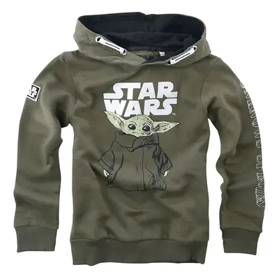 Star Wars Kids - The Mandalorian - Grogu - Sketch Hooded sweater khaki