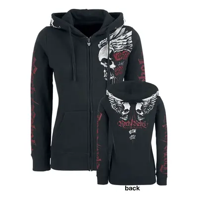 Rock Rebel by EMP Freaking Out Loud Hooded zip black