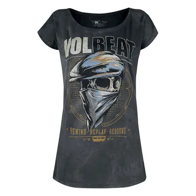 Volbeat Bandana Skull T-Shirt grey