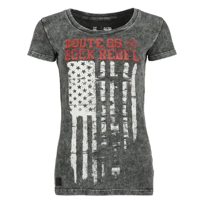 Rock Rebel by EMP Rock Rebel X Route 66 - T-Shirt T-Shirt black