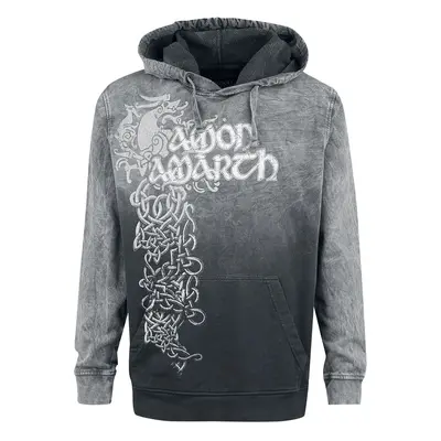 Amon Amarth Viking Horses Hooded sweater grey black