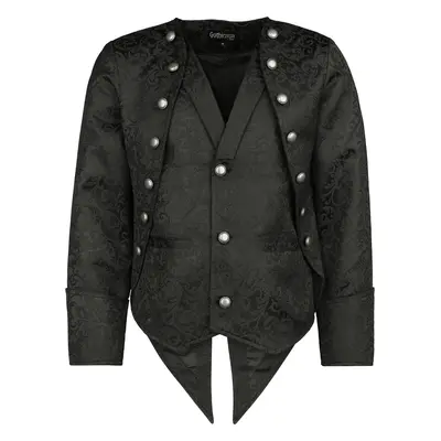 Gothicana by EMP 2in1 Baroque jacket and vest Between-seasons Jacket black