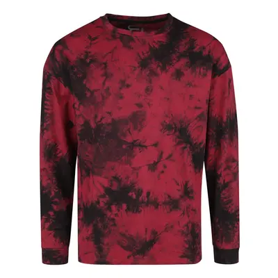 RED by EMP Tie Dye Shirt Long-sleeve Shirt black dark red