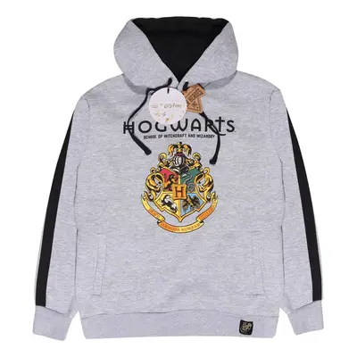 Harry Potter Hogwarts Crest Hooded sweater mottled grey