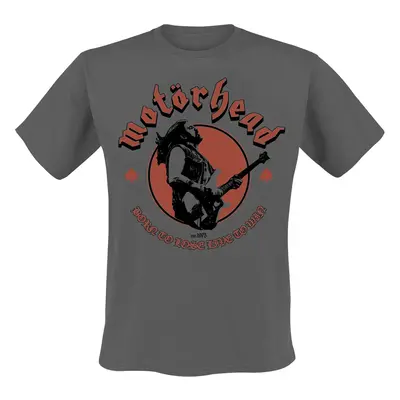 Motörhead Young Lemmy Born To Lose T-Shirt charcoal