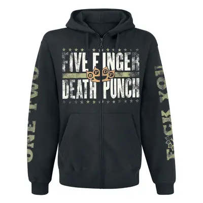 Five Finger Death Punch Locked & Loaded Hooded zip black