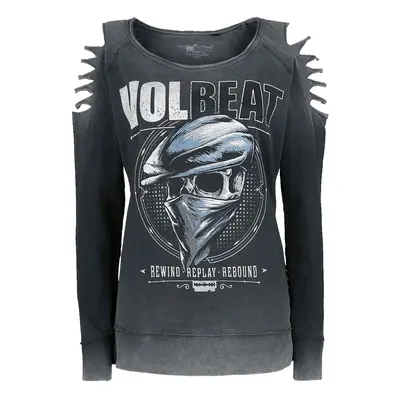 Volbeat Bandana Skull Sweatshirt grey