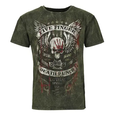 Five Finger Death Punch No Regrets T-Shirt grey brown