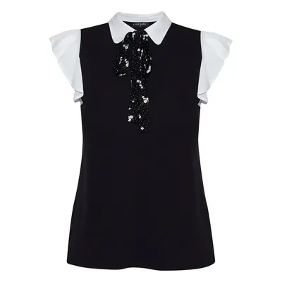 Vive Maria Chère Camille blouse Blouse black white