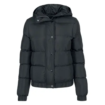 Urban Classics Ladies Hooded Puffer Jacket Between-seasons Jacket black