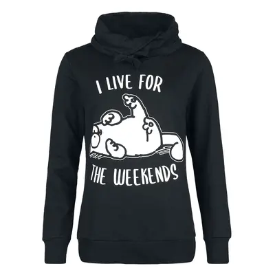 Simon' s Cat I live for the weekends Sweatshirt black