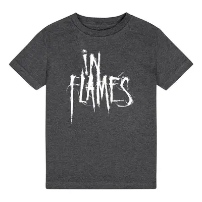 In Flames Metal-Kids - Logo T-Shirt mottled charcoal