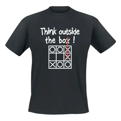 Slogans Think Outside The Box T-Shirt black