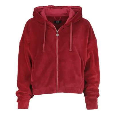 RED by EMP Fluffy hoodie Hooded zip red