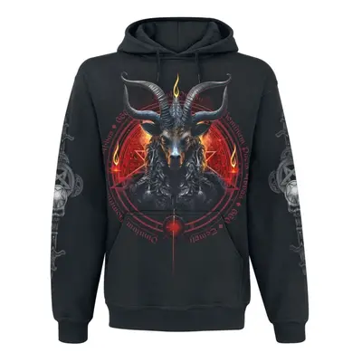 Spiral Baphomet Hooded sweater black