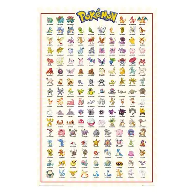 Pokémon Kanto 151 Poster multicolour