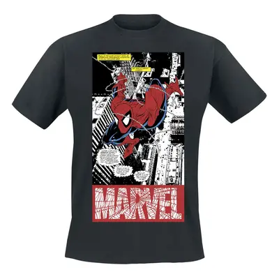 Spider-Man Panel Art T-Shirt black