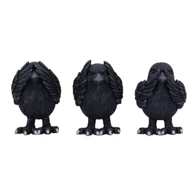 Nemesis Now Three Wise Ravens Statue black