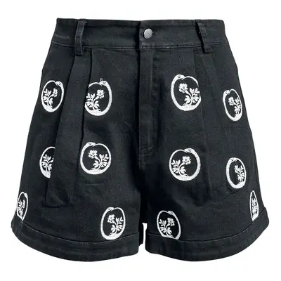 Jawbreaker Twill mini skirt Shorts black white