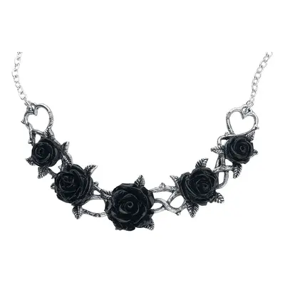 Alchemy Gothic Rose Briars Choker Necklace silver coloured