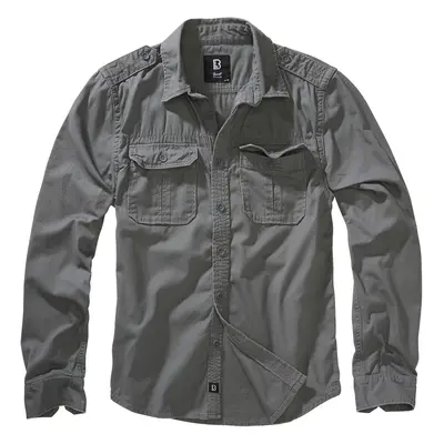 Brandit Vintage long-sleeved shirt Longsleeve charcoal