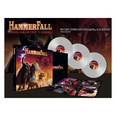 Hammerfall One Crimson Night LP transparent