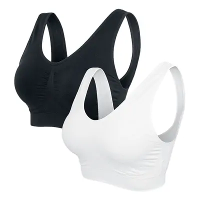 Urban Classics Padded Sports Bra Underwear black white