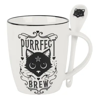 Alchemy England Purrfect Brew Cup white black