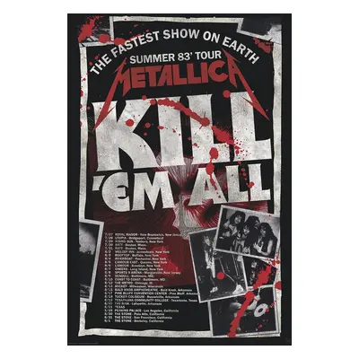 Metallica Kill´Em All 83 Tour Poster multicolour