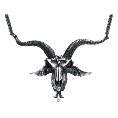 Alchemy Gothic Baphometica Pendant Necklace silver coloured