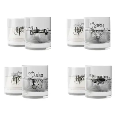 Harry Potter Spells glass set Drinking Glass transparent