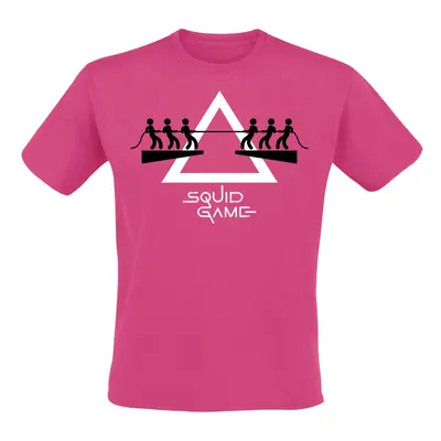 Squid Game Tug of war T-Shirt fuchsia