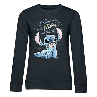 Lilo & Stitch I love you to the moon and back Sweatshirt black