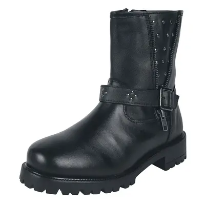 Black Premium by EMP Biker boots with zip and strap Biker Boot black