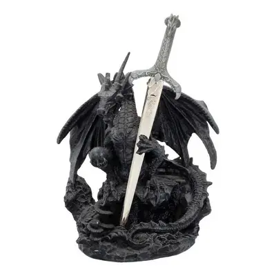 Nemesis Now Oath of the Dragon Statue black