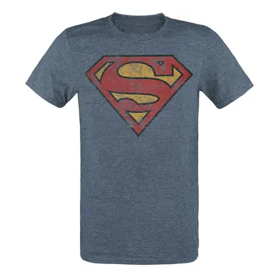 Superman Logo T-Shirt mottled blue