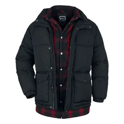 RED by EMP Jacket with double-layer effect Winter Jacket black