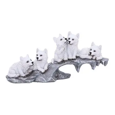 Nemesis Now Winter Litter Statue white grey