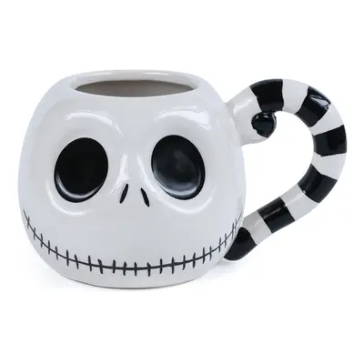 The Nightmare Before Christmas Jack Head Cup white black