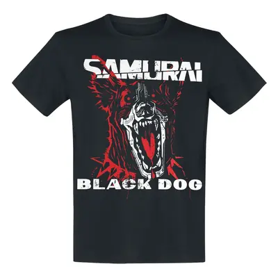 Cyberpunk Samurai - Black Dog T-Shirt black