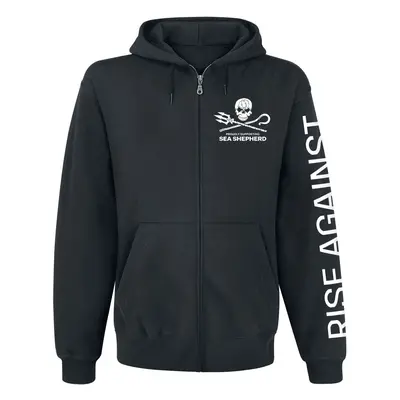 Rise Against Sea Shepherd Cooperation - Our Precious Time Is Running Out Hooded sweater black